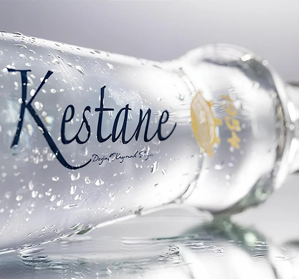 Kestane Cam Şişe Küçük